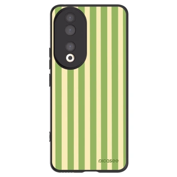 Picasee Honor 90 5G Hülle - Schwarzes Silikon - Lines Matcha
