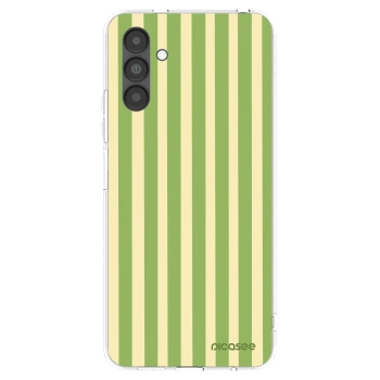 Picasee Samsung Galaxy A04s A047F Hülle - Transparentes Silikon - Lines Matcha