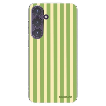 Picasee Samsung Galaxy S24+ S926B 5G Hülle - Transparentes Silikon - Lines Matcha