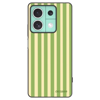 Picasee Xiaomi Redmi Note 13 5G Hülle - Schwarzes Silikon - Lines Matcha
