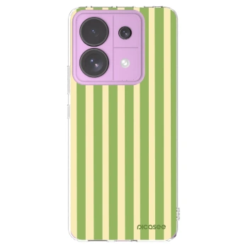 Picasee Xiaomi Redmi Note 13 Pro 5G Hülle - Transparentes Silikon - Lines Matcha