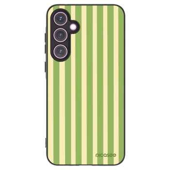 Picasee Samsung Galaxy A35 5G A356B Hülle - Schwarzes Silikon - Lines Matcha