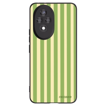 Picasee Honor 200 Pro 5G Hülle - Schwarzes Silikon - Lines Matcha
