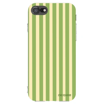 Picasee Apple iPhone 7 Hülle - Transparentes Silikon - Lines Matcha