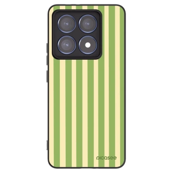 Picasee Xiaomi 14T Pro Hülle - Schwarzes Silikon - Lines Matcha