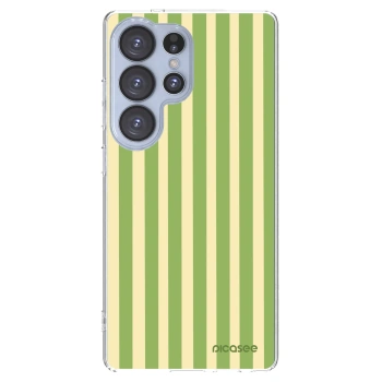 Picasee Samsung Galaxy S25 Ultra 5G Hülle - Transparentes Silikon - Lines Matcha