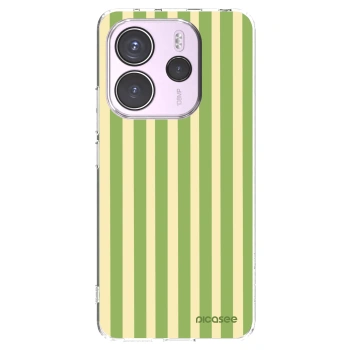 Picasee Xiaomi Redmi Note 14 4G Hülle - Transparentes Silikon - Lines Matcha