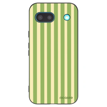 Picasee Google Pixel 8 Hülle - Schwarzes Silikon - Lines Matcha