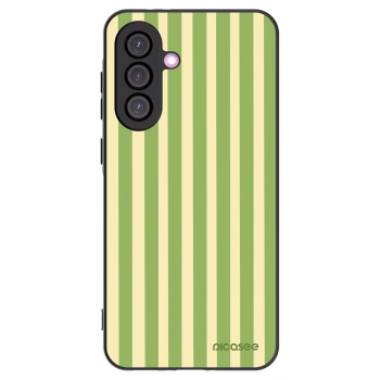 Picasee Samsung Galaxy A56 5G A566B Hülle - Schwarzes Silikon - Lines Matcha