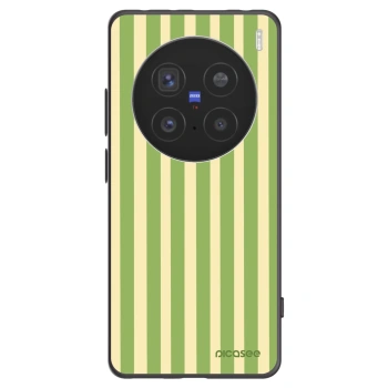 Picasee Vivo X200 Pro Hülle - Schwarzes Silikon - Lines Matcha