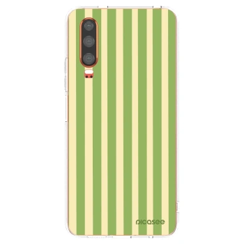 Picasee Huawei P30 Hülle - Transparentes Silikon - Lines Matcha