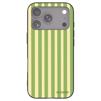 Picasee Apple iPhone 17 Pro Hülle - Schwarzes Silikon - Lines Matcha