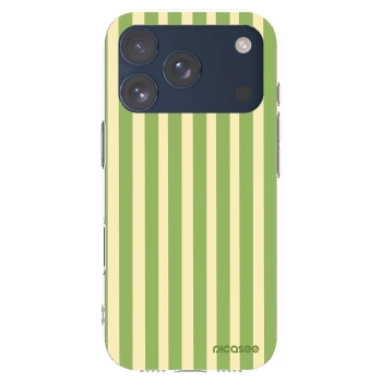 Picasee Apple iPhone 17 Pro Hülle - Transparentes Silikon - Lines Matcha