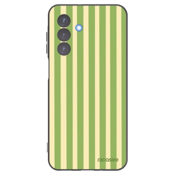 Picasee Samsung Galaxy A17 5G Hülle - Schwarzes Silikon - Lines Matcha