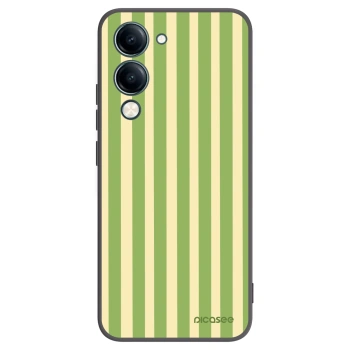 Picasee Vivo Y29s 5G Hülle - Schwarzes Silikon - Lines Matcha