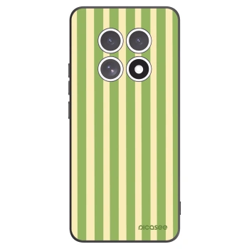 Picasee Xiaomi Redmi Note 15 4G Hülle - Schwarzes Silikon - Lines Matcha