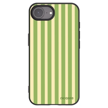 Picasee Apple iPhone 17e Hülle - Schwarzes Silikon - Lines Matcha