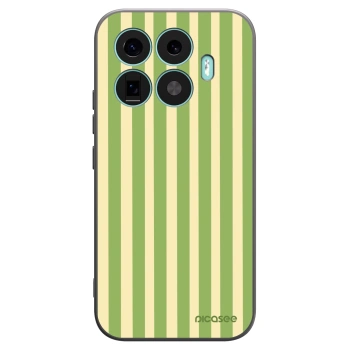 Picasee Xiaomi 17T Hülle - Schwarzes Silikon - Lines Matcha