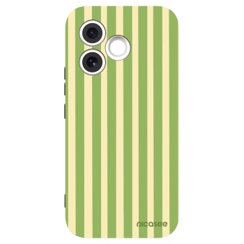 Picasee Honor 600 Lite Hülle - Schwarzes Silikon - Lines Matcha