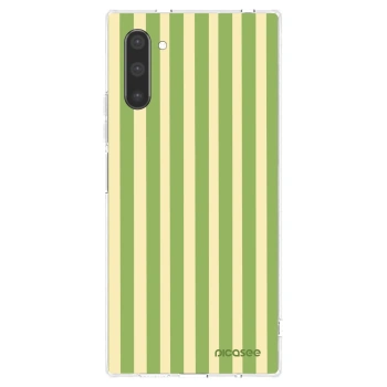 Picasee Samsung Galaxy Note 10 N970F Hülle - Transparentes Silikon - Lines Matcha