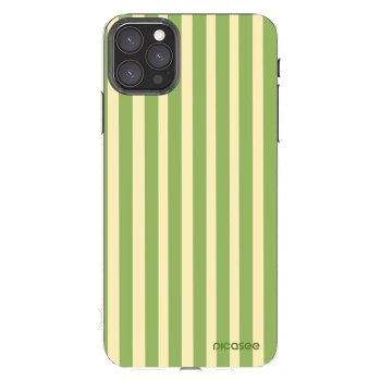 Picasee Apple iPhone 11 Pro Max Hülle - Transparentes Silikon - Lines Matcha