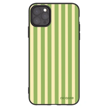 Picasee Apple iPhone 11 Pro Max Hülle - Schwarzes Silikon - Lines Matcha