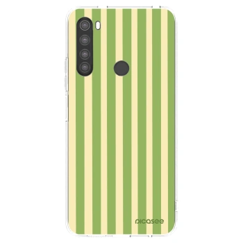 Picasee Xiaomi Redmi Note 8 Hülle - Transparentes Silikon - Lines Matcha
