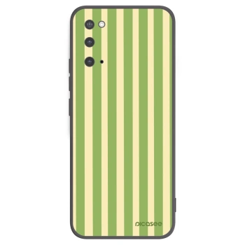 Picasee Samsung Galaxy S20 G980F Hülle - Schwarzes Silikon - Lines Matcha