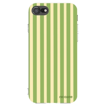 Picasee Apple iPhone SE 2020 Hülle - Transparentes Silikon - Lines Matcha