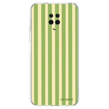 Picasee Xiaomi Redmi Note 9 Pro Hülle - Transparentes Silikon - Lines Matcha