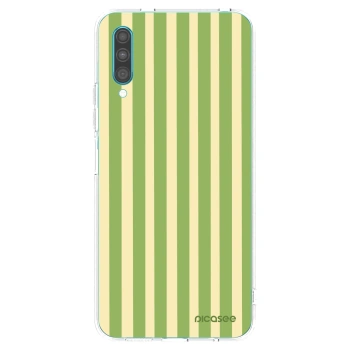 Picasee Samsung Galaxy A30s A307F Hülle - Transparentes Silikon - Lines Matcha