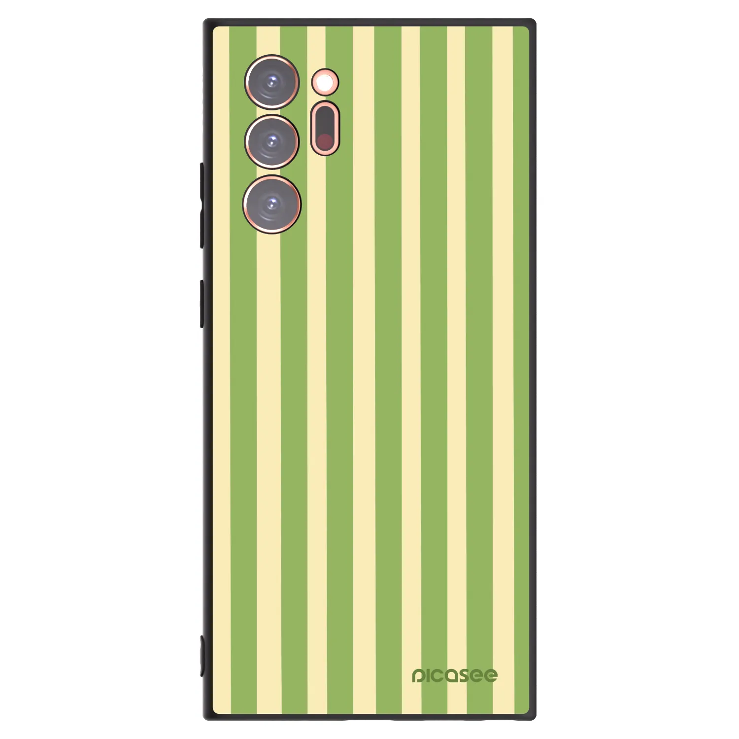 Picasee Samsung Galaxy Note 20 Ultra Hülle - Schwarzes Silikon - Lines Matcha