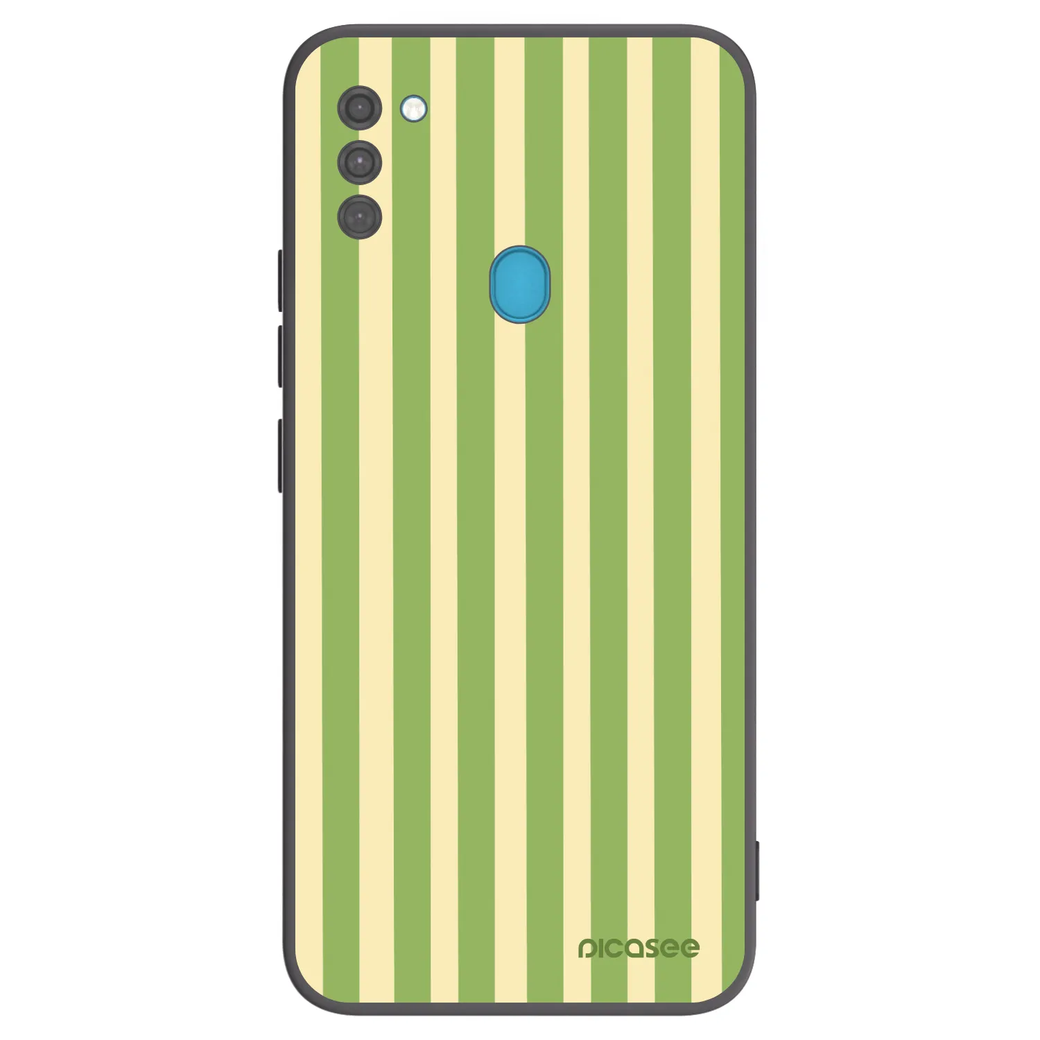 Picasee Samsung Galaxy M11 Hülle - Schwarzes Silikon - Lines Matcha