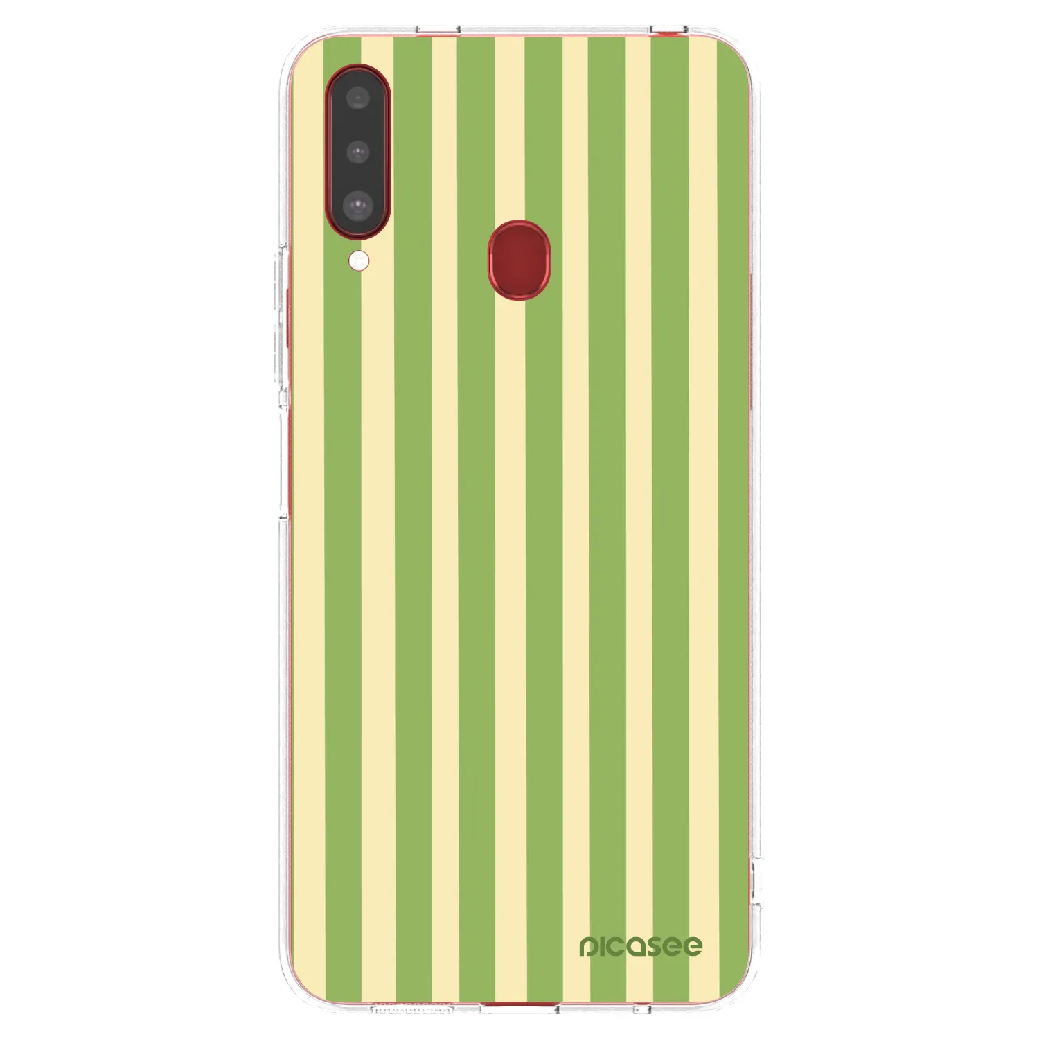Picasee Samsung Galaxy A20s Hülle - Transparentes Silikon - Lines Matcha