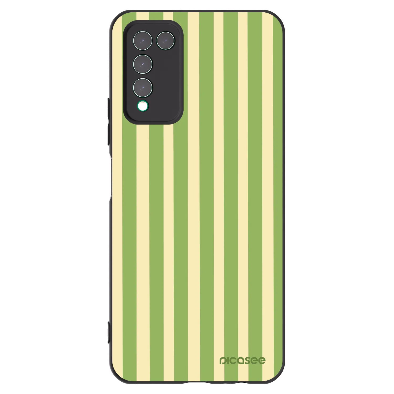 Picasee Honor 10X Lite Hülle - Schwarzes Silikon - Lines Matcha