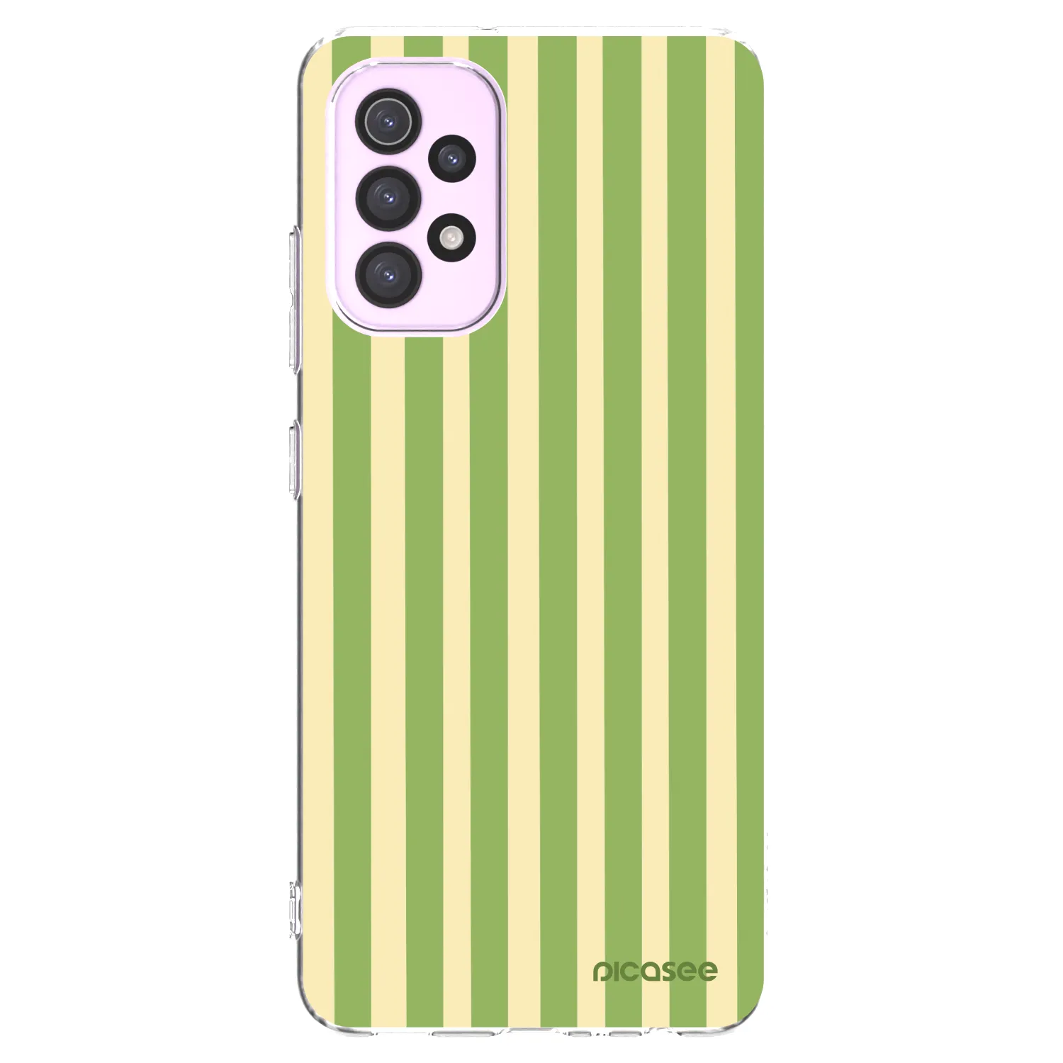 Picasee Samsung Galaxy A32 5G A326B Hülle - Transparentes Silikon - Lines Matcha