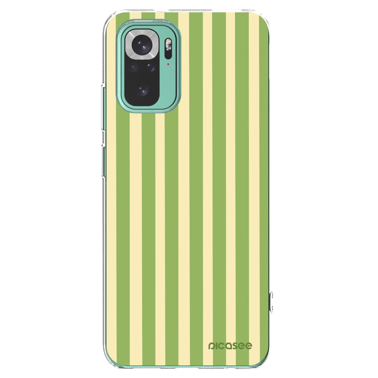 Picasee Xiaomi Redmi Note 10 Pro Hülle - Transparentes Silikon - Lines Matcha