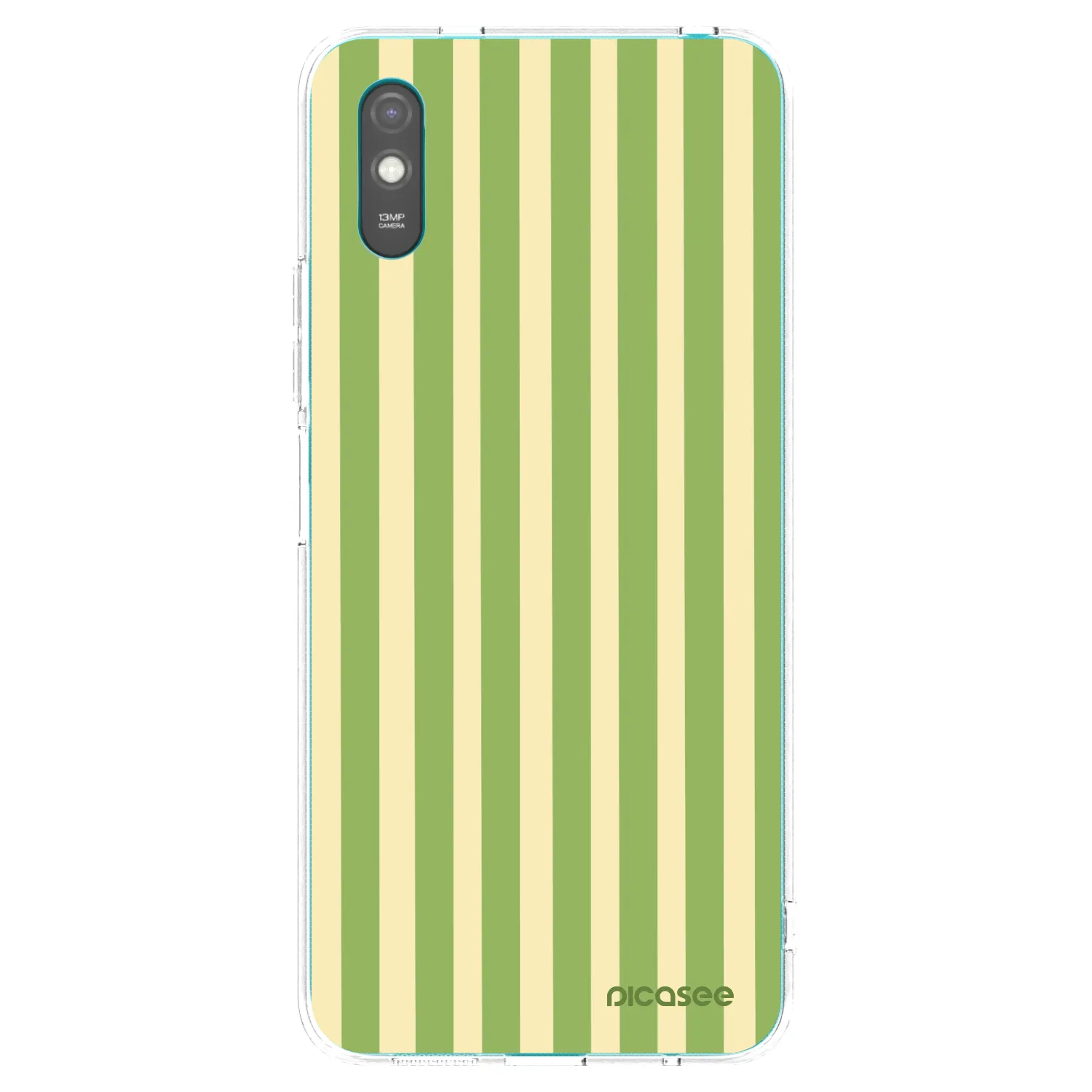 Picasee Xiaomi Redmi 9AT Hülle - Transparentes Silikon - Lines Matcha