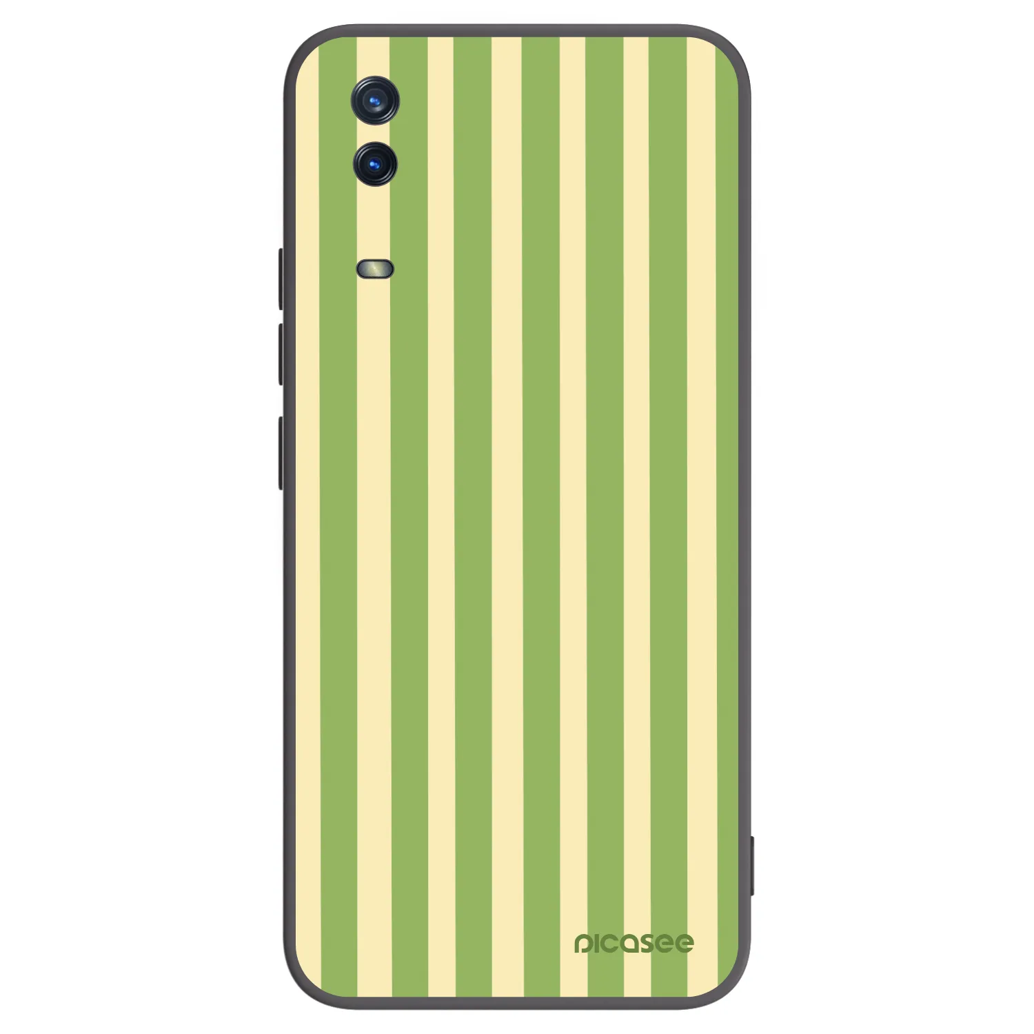 Picasee Vivo Y11s Hülle - Schwarzes Silikon - Lines Matcha