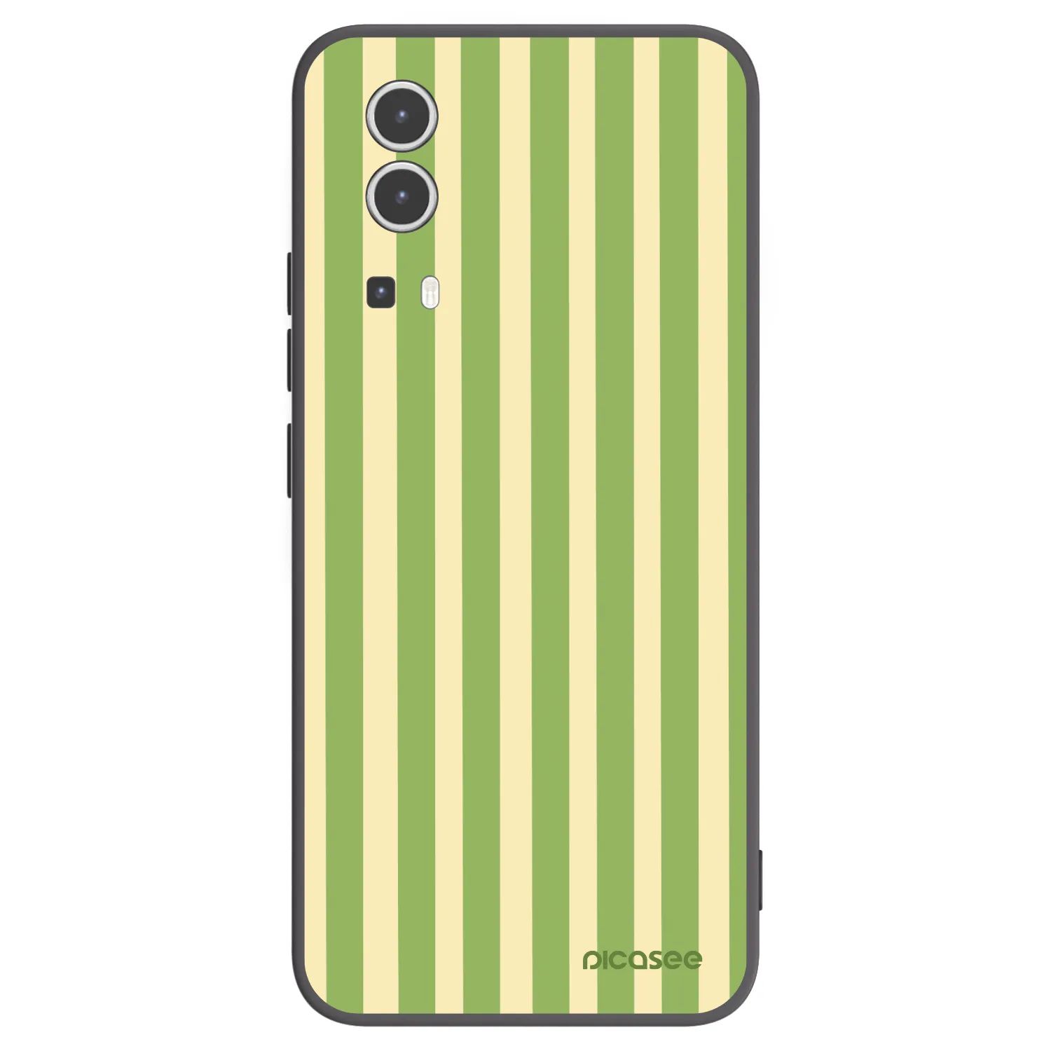 Picasee Vivo Y72 5G Hülle - Schwarzes Silikon - Lines Matcha