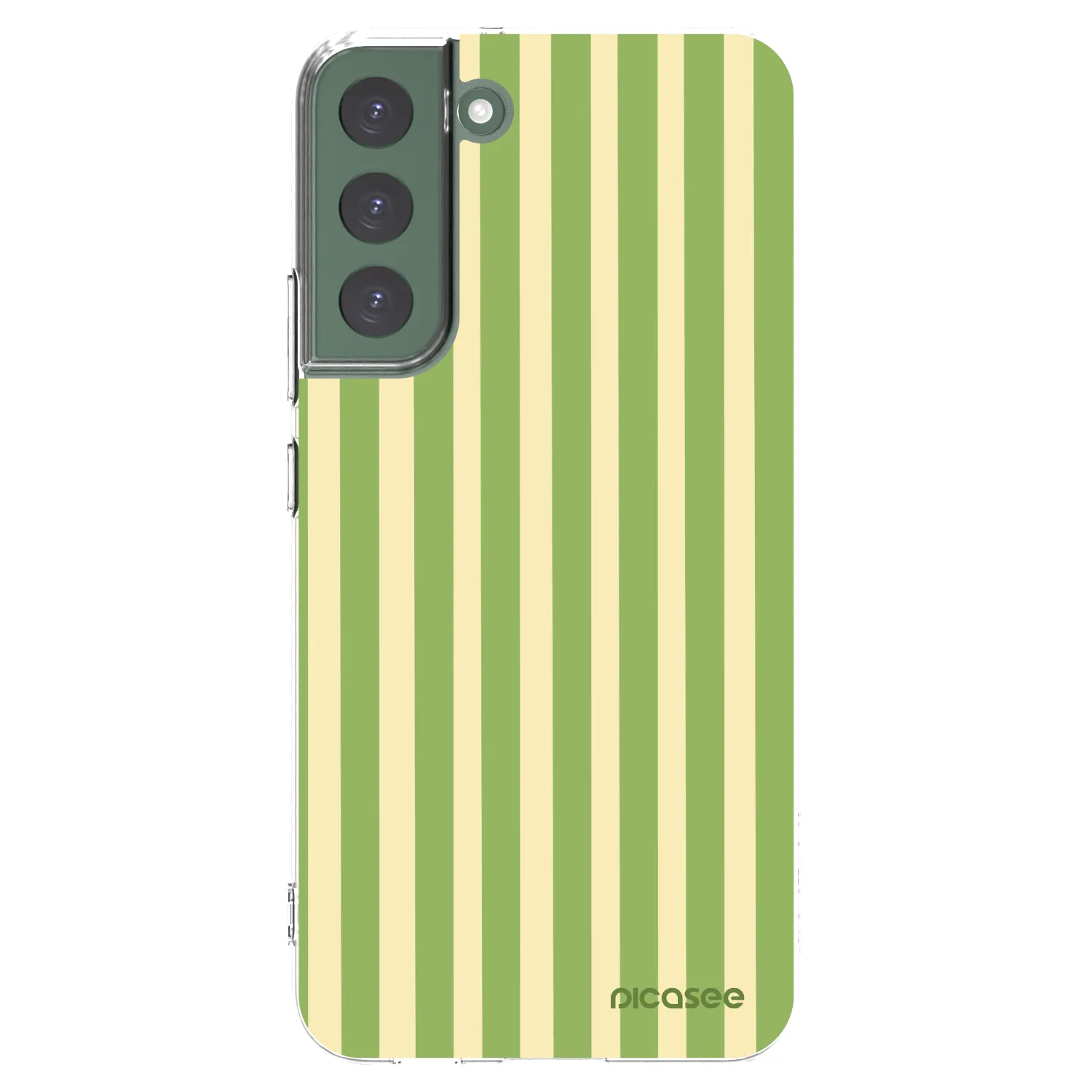 Picasee Samsung Galaxy S22+ 5G Hülle - Transparentes Silikon - Lines Matcha