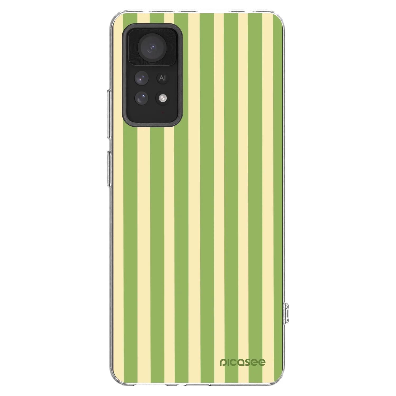 Picasee Xiaomi Redmi Note 11 Pro Hülle - Transparentes Silikon - Lines Matcha