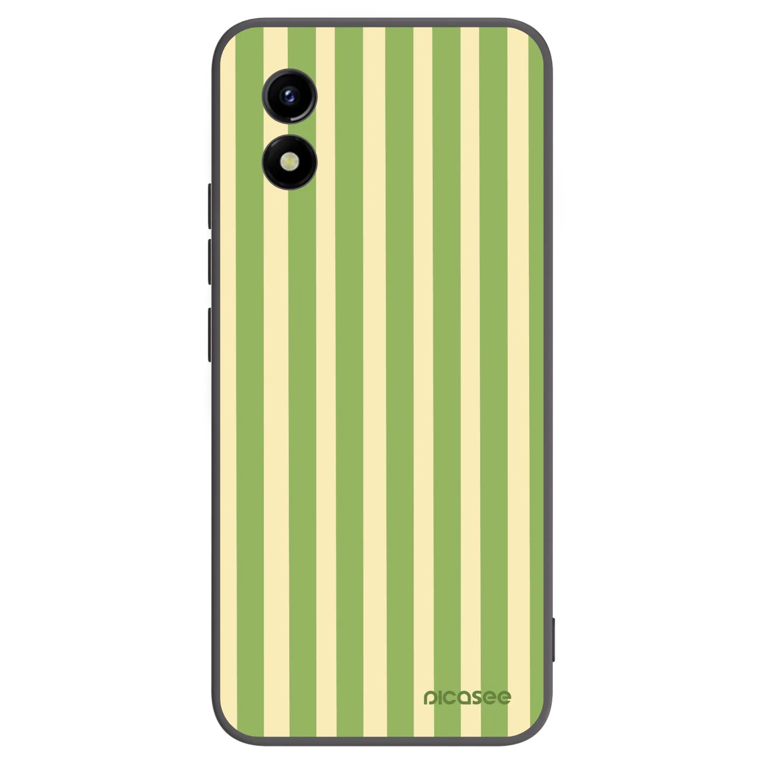 Picasee Vivo Y01 Hülle - Schwarzes Silikon - Lines Matcha