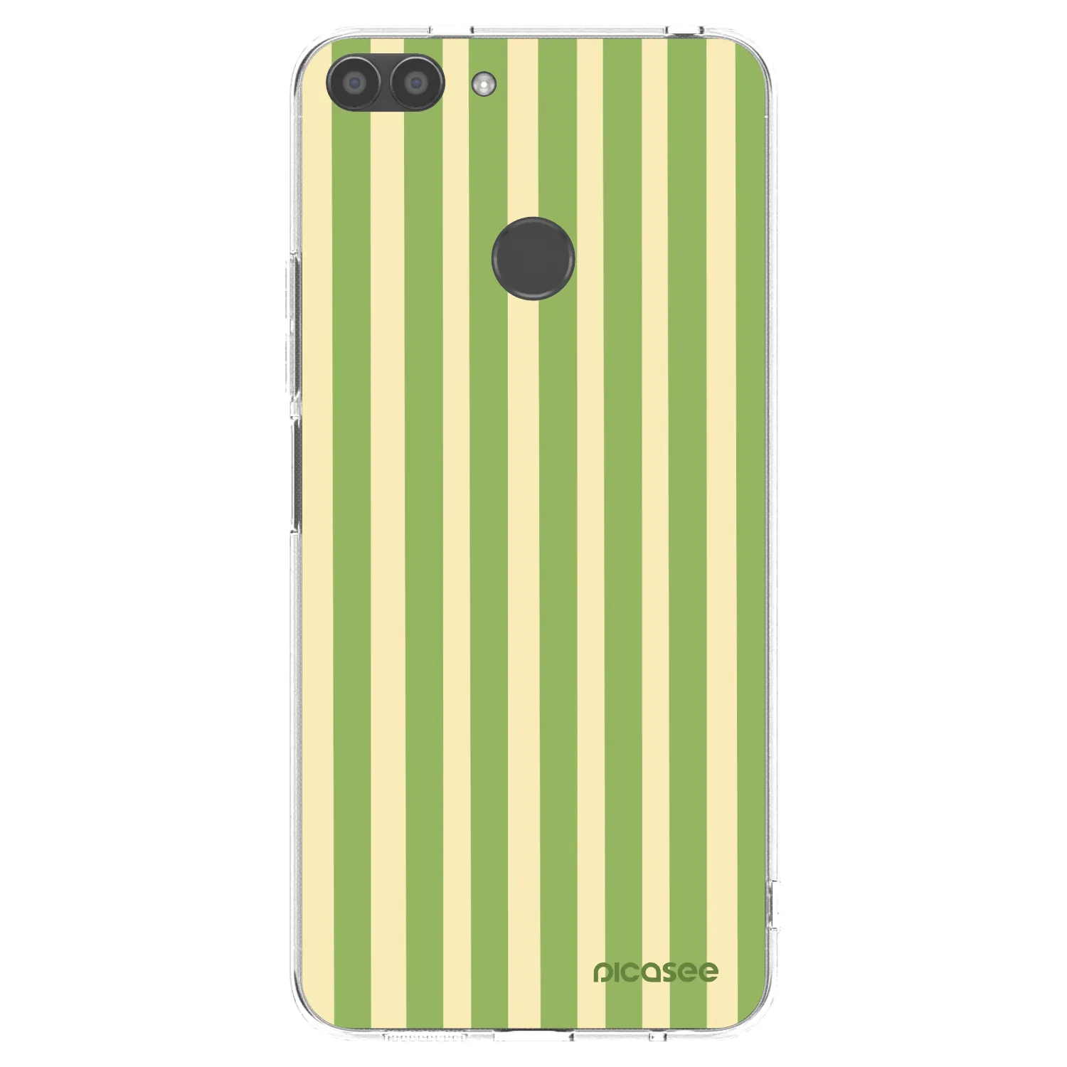 Picasee Huawei P Smart Hülle - Transparentes Silikon - Lines Matcha
