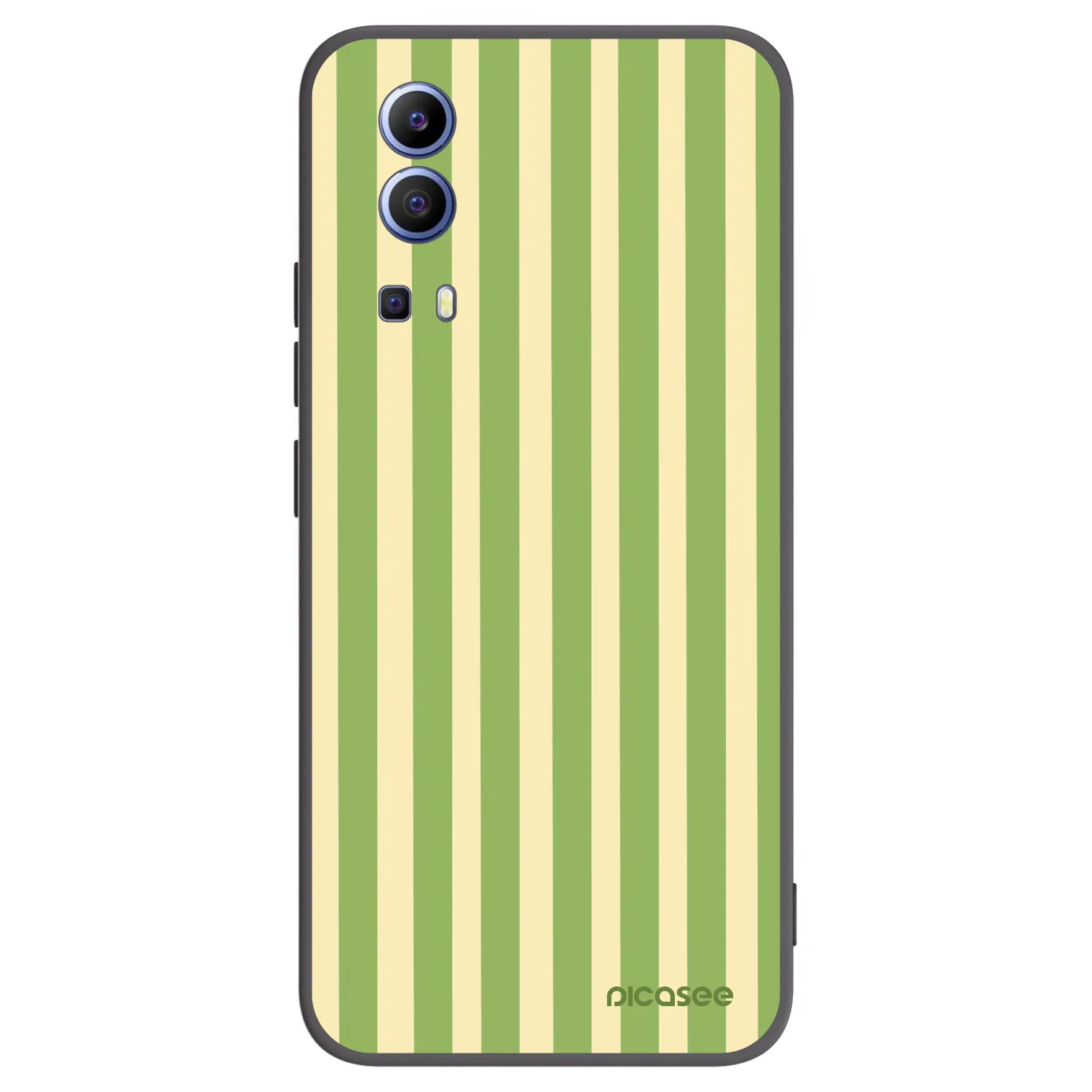 Picasee Vivo Y52 5G Hülle - Schwarzes Silikon - Lines Matcha