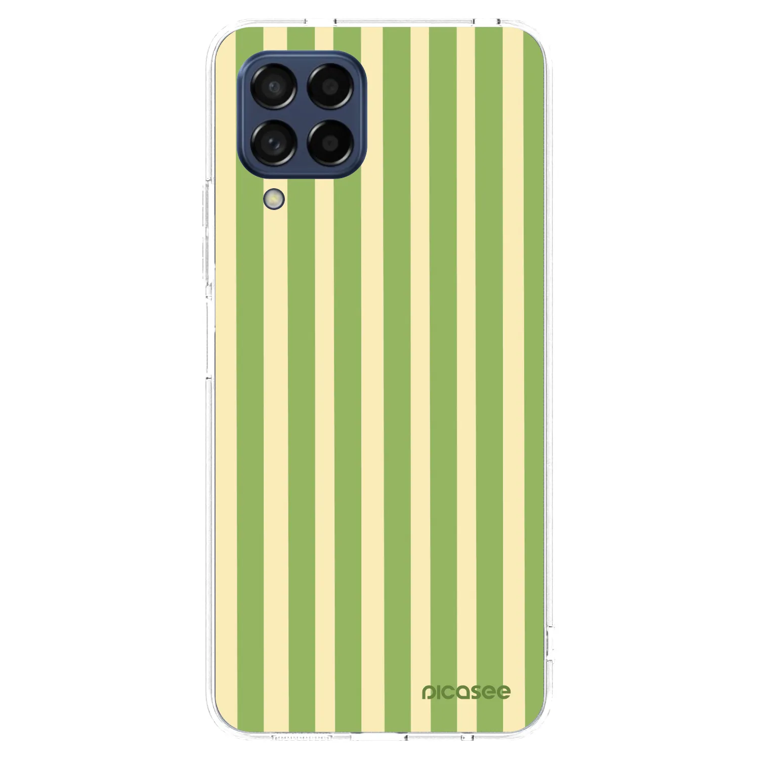 Picasee Samsung Galaxy M53 5G Hülle - Transparentes Silikon - Lines Matcha
