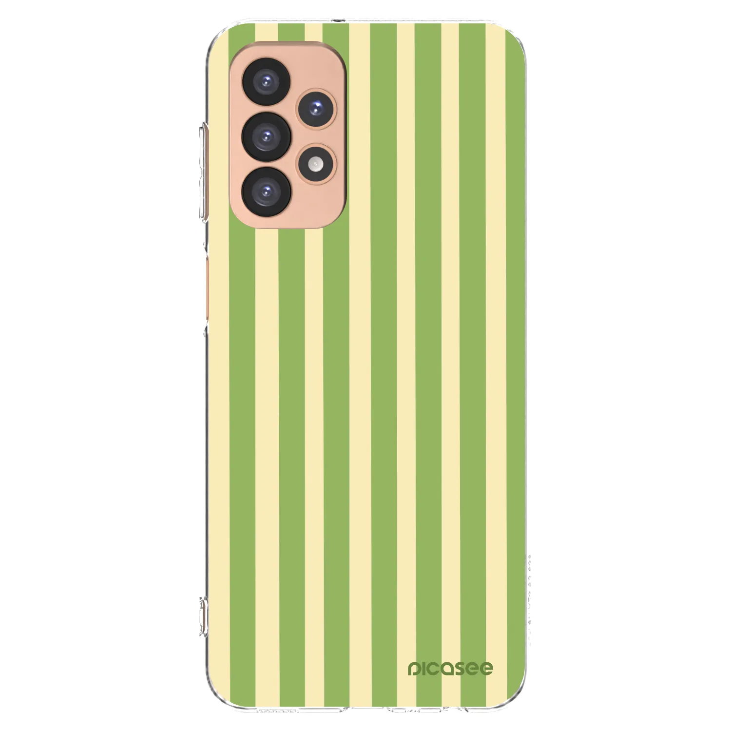 Picasee Samsung Galaxy A23 A236B 5G Hülle - Transparentes Silikon - Lines Matcha