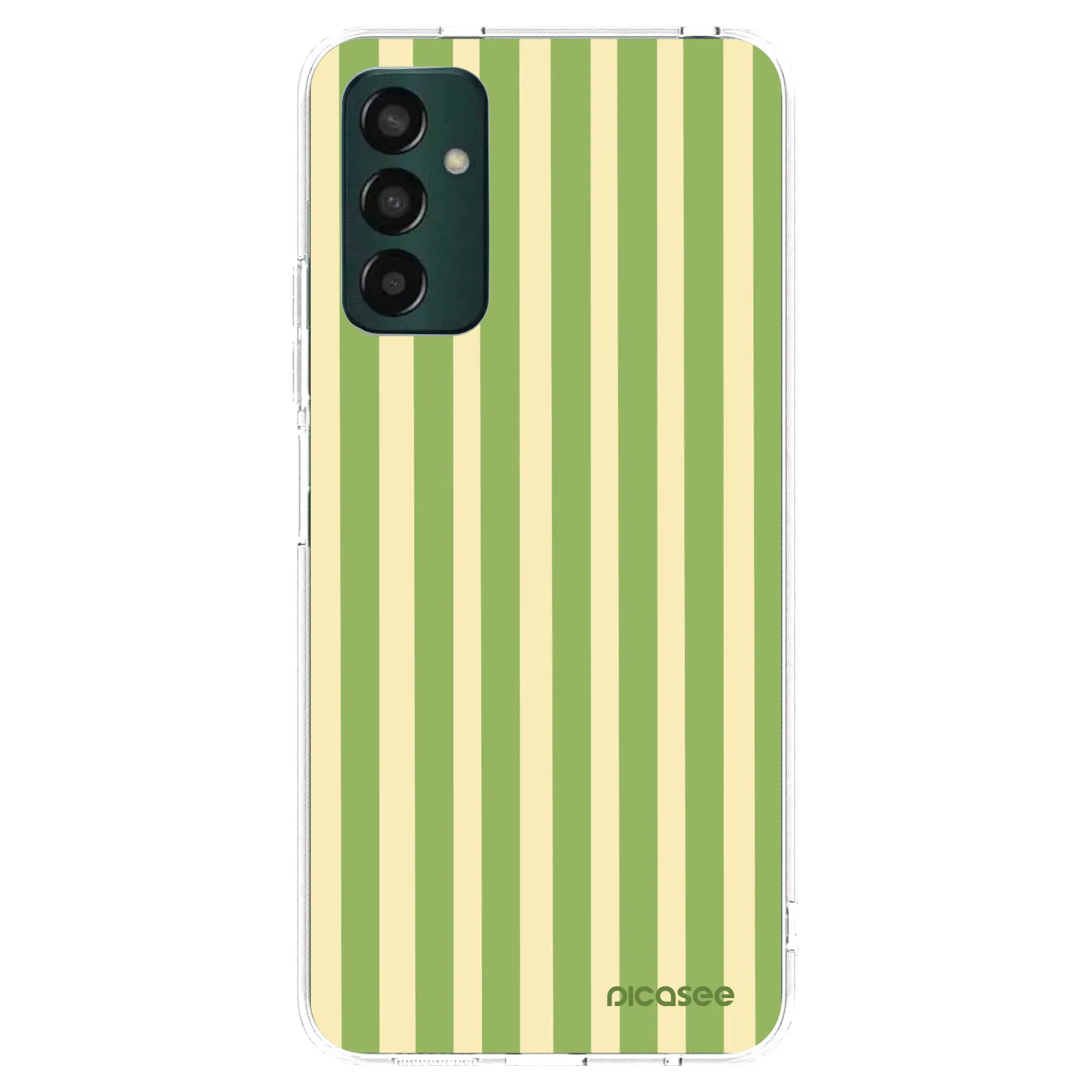 Picasee Samsung Galaxy M23 5G Hülle - Transparentes Silikon - Lines Matcha