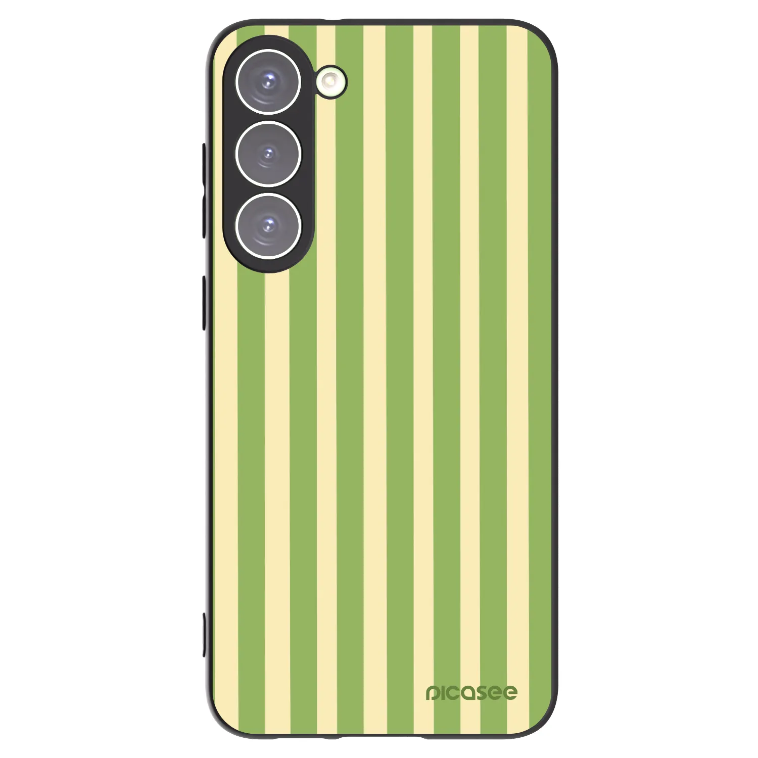 Picasee Samsung Galaxy S23+ 5G Hülle - Schwarzes Silikon - Lines Matcha