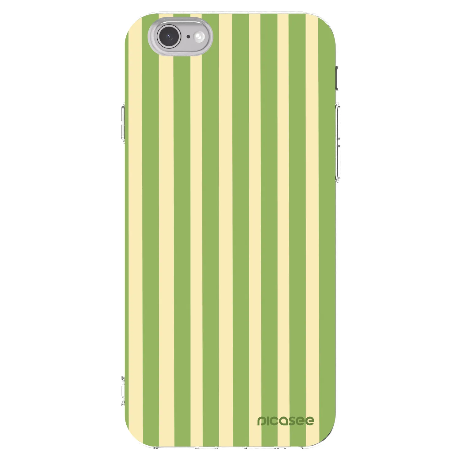 Picasee Apple iPhone 6/6S Hülle - Transparentes Silikon - Lines Matcha